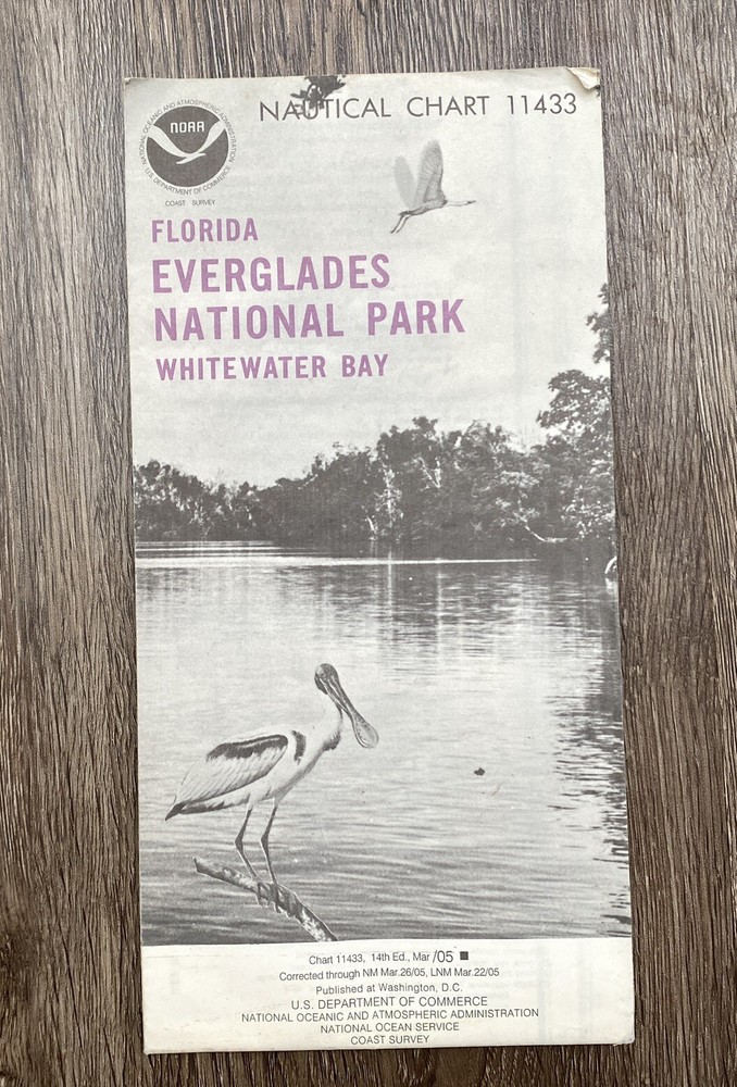 Everglades Whitewater Bay Florida Nautical Chart 11433