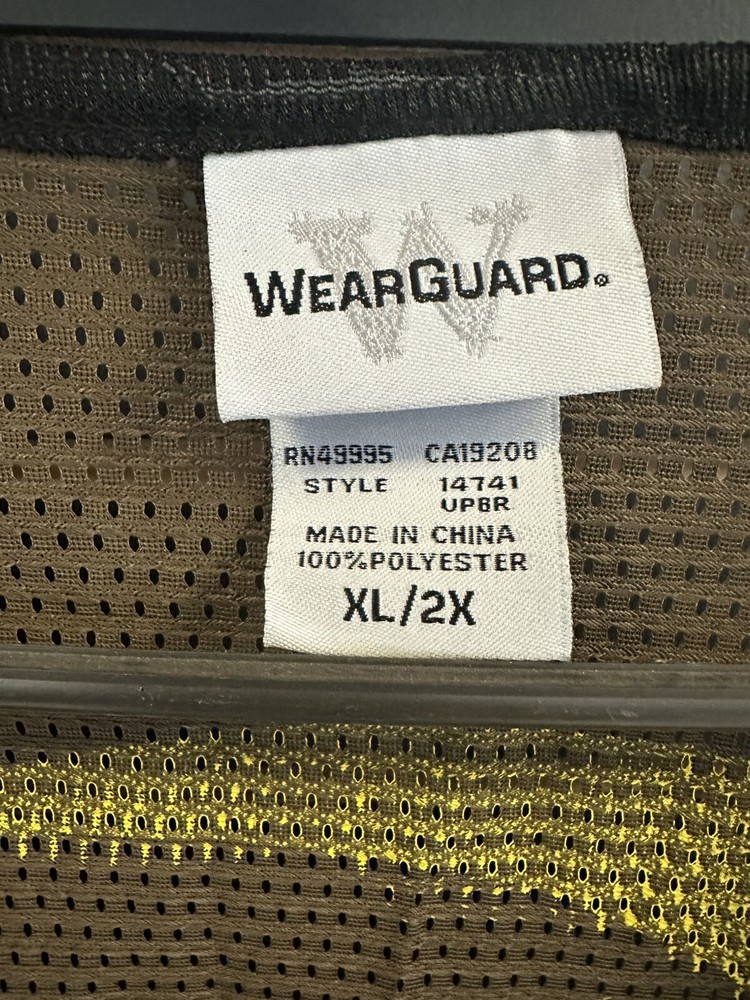 Work Vest Reflective Brown XXL
