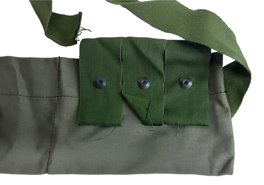 2 Pack US Army Vintage M79 Cotton Bandolier With Snaps No Markings No Inserts