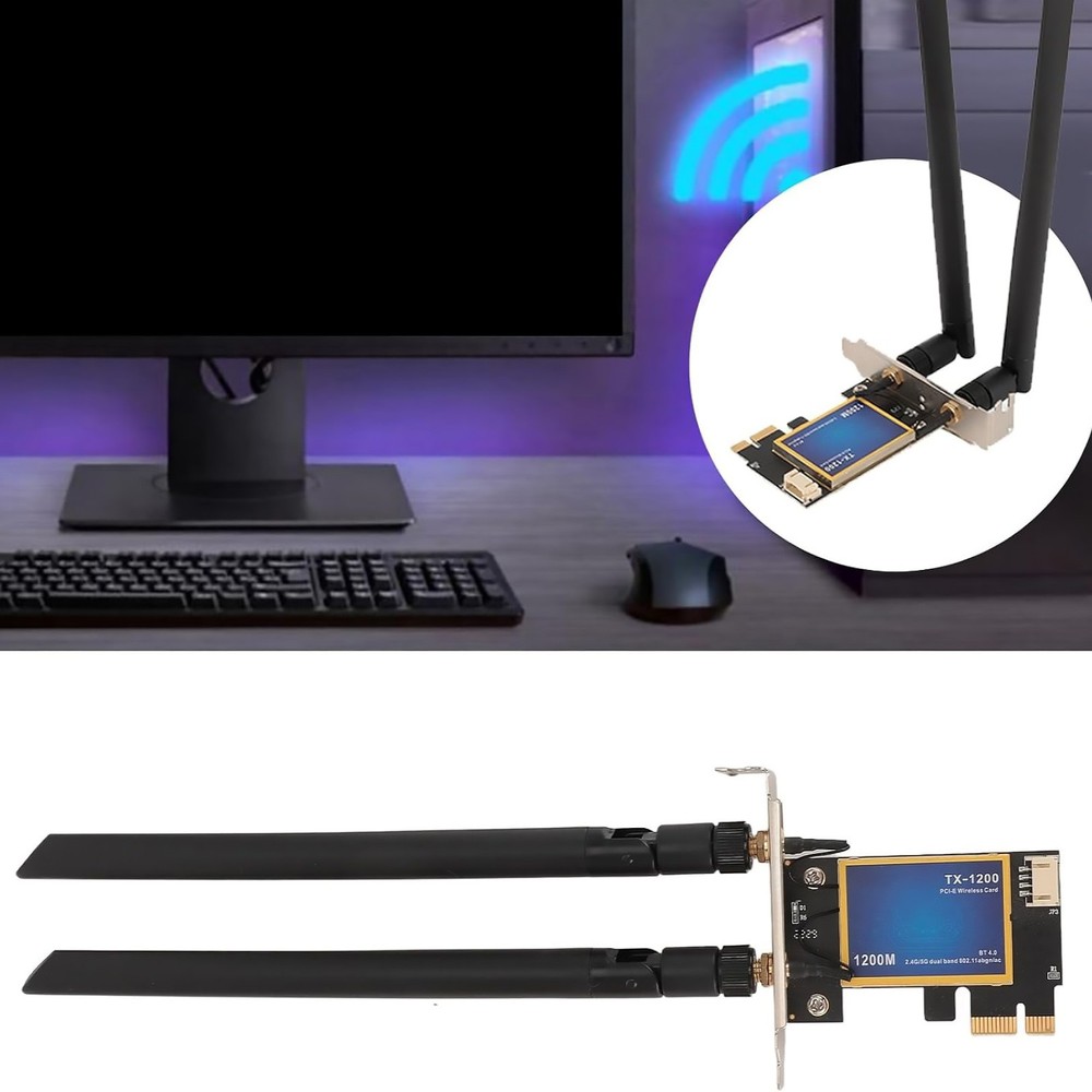 TX-1200 Network Card Adapter For PCI-E Interface Wireless 802.11A/B/G/N/AC