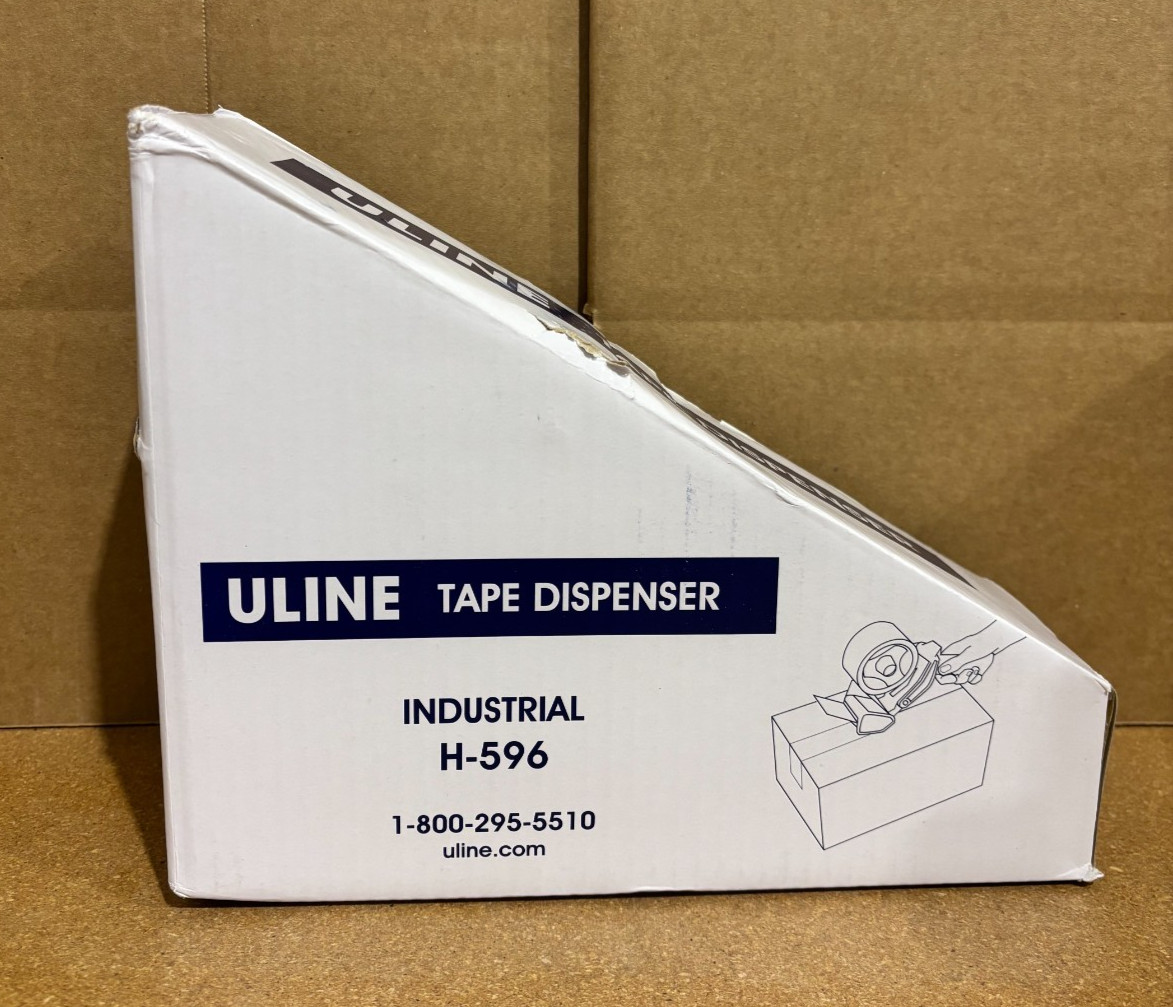 Uline H-596 - Tape Gun Dispenser 3" Industrial Side Loader- *Damaged Box*