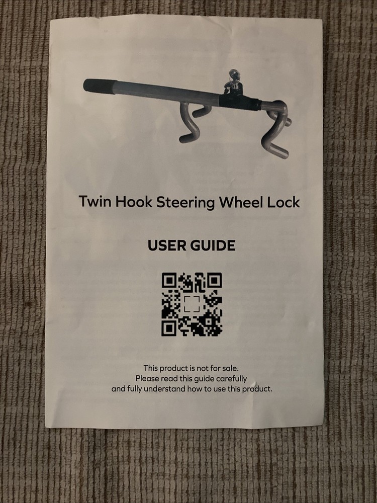 Twin Hook Steering Wheel Lock