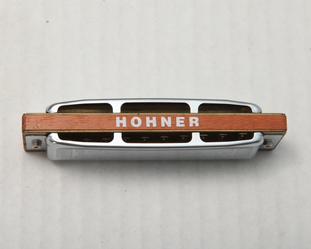 Hohner Blues Harp MS Diatonic Harmonica Silver Square Hole Case Made In Germany