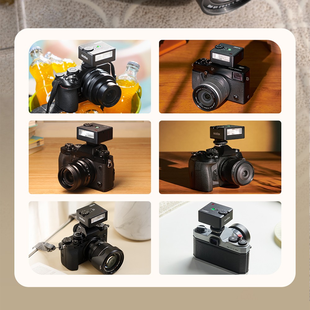 Godox iM30 Mini Flash Camera Flash Mini Manual Flash for Fuji Canon Nikon Sony