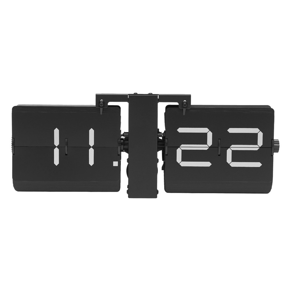 Flip Clock Wall Timer Retro Clock Analog Clock Office Decor Minimalist black