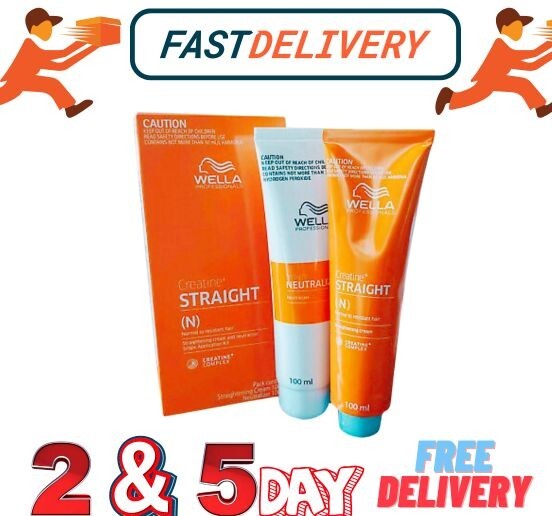 WELLA STRAIGHT(N) Permanent Straight System Hair Straightening Cream 100+100ml