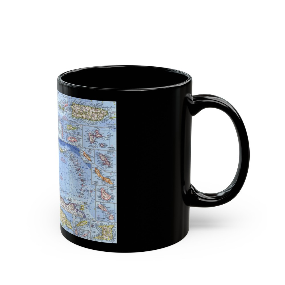 West Indies (1962) (Map) Black Coffee Mug