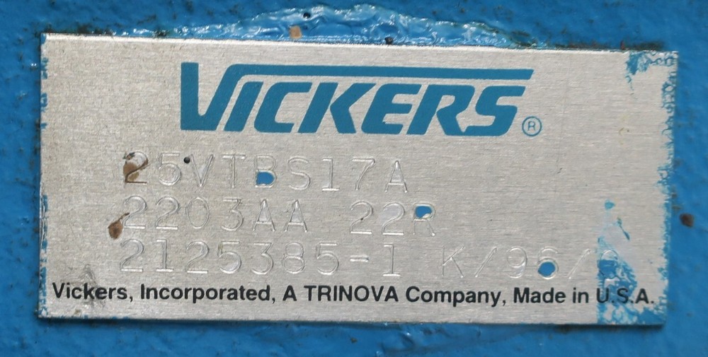 Vickers 25VTBS17A Hydraulic Vane Pump