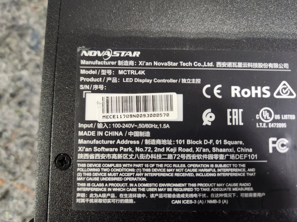 Novastar MCTRL4K 4096×2160 4K 3D LED Display Video Controller 16x EtherCON Out