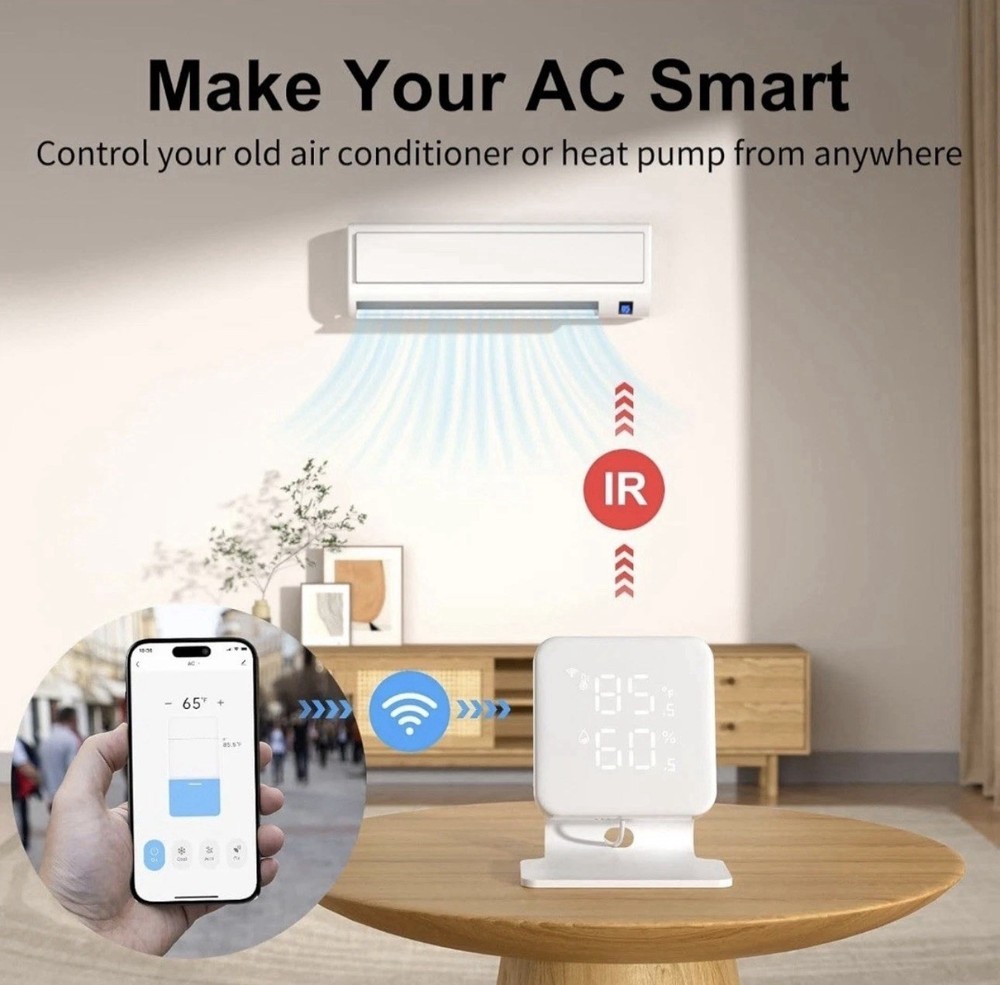 WOOX Smart Air Conditioner Controller, WiFi IR Remote Control for Mini Split OB