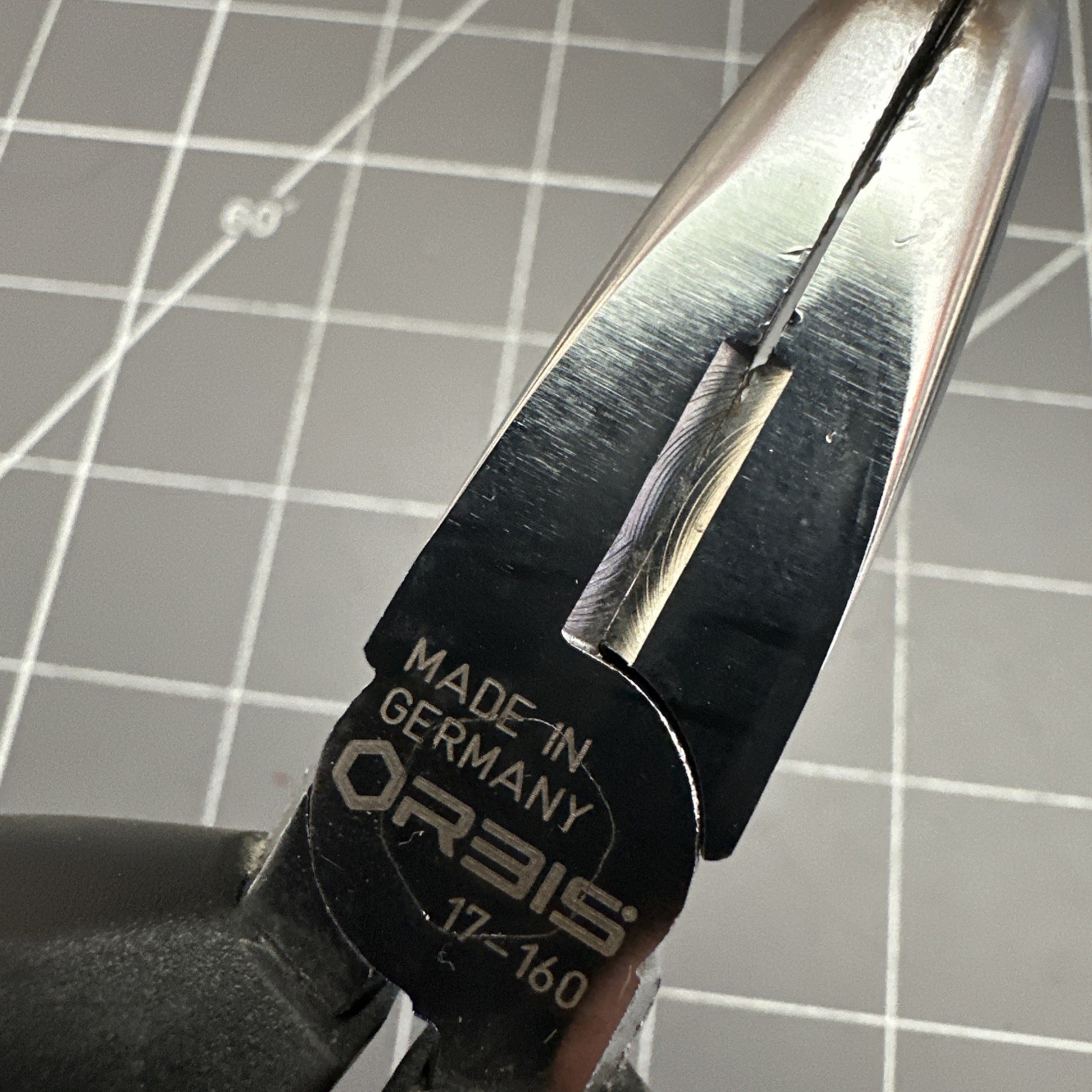 Orbis Germany Pliers Offset Bent Nose Electrical Pliers, 6-1/4” Made In Germany