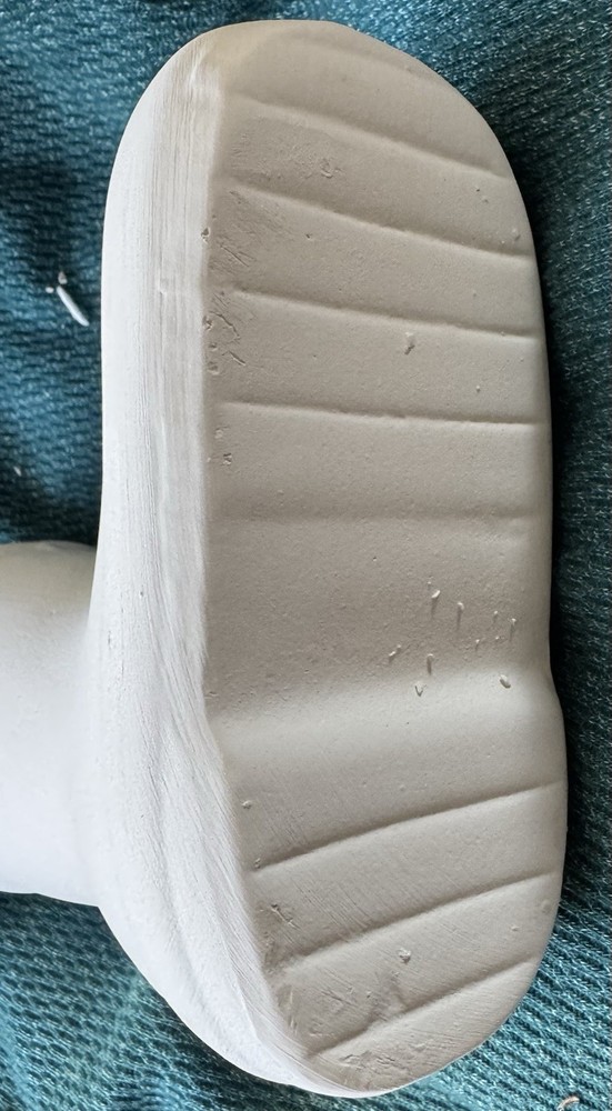Ceramic Bisque Boot Mold Ready To Paint 6” High