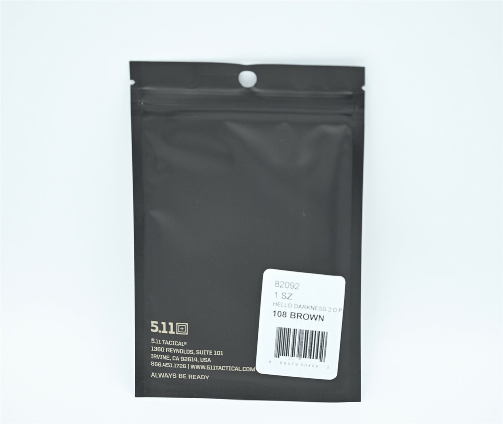 5.11 TACTICAL "HELLO DARKNESS MY OLD FRIEND 2.0" LOGO PATCH HOOK/LOOP BACKING