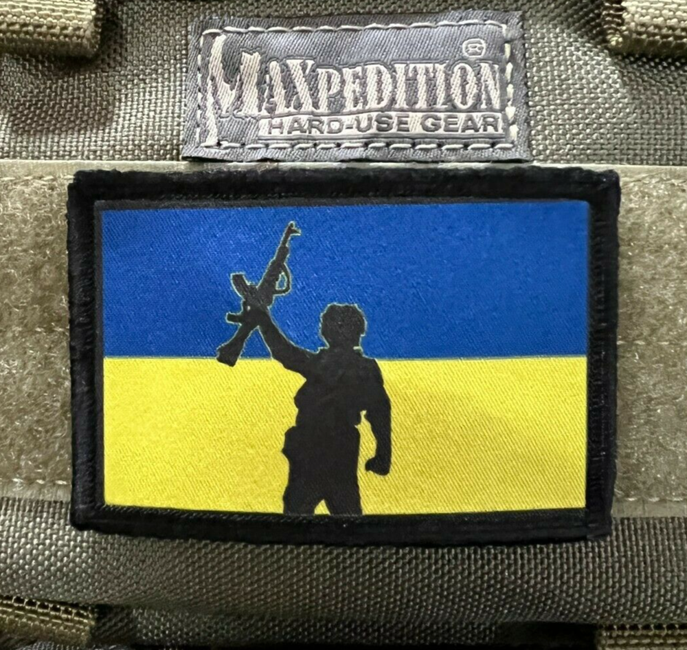 Postage Stamp Zelensky Ukraine Morale Patch ARMY