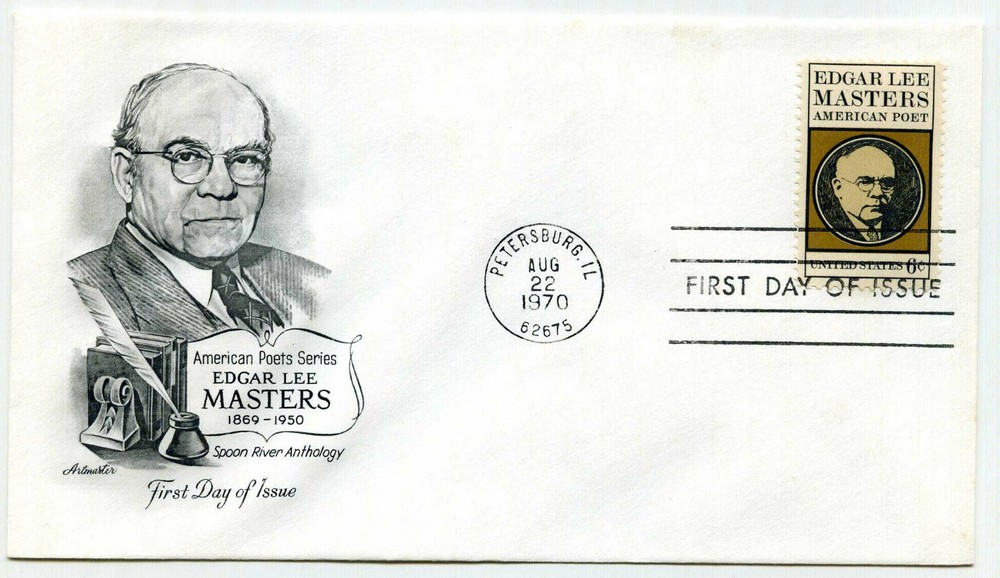 1405 Edgar Lee Masters, Artmaster, FDC