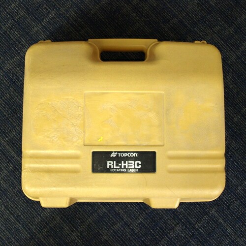 Topcon RL-H3C Rotary Laser Level w/ Sensor & Hard Case Tested Used
