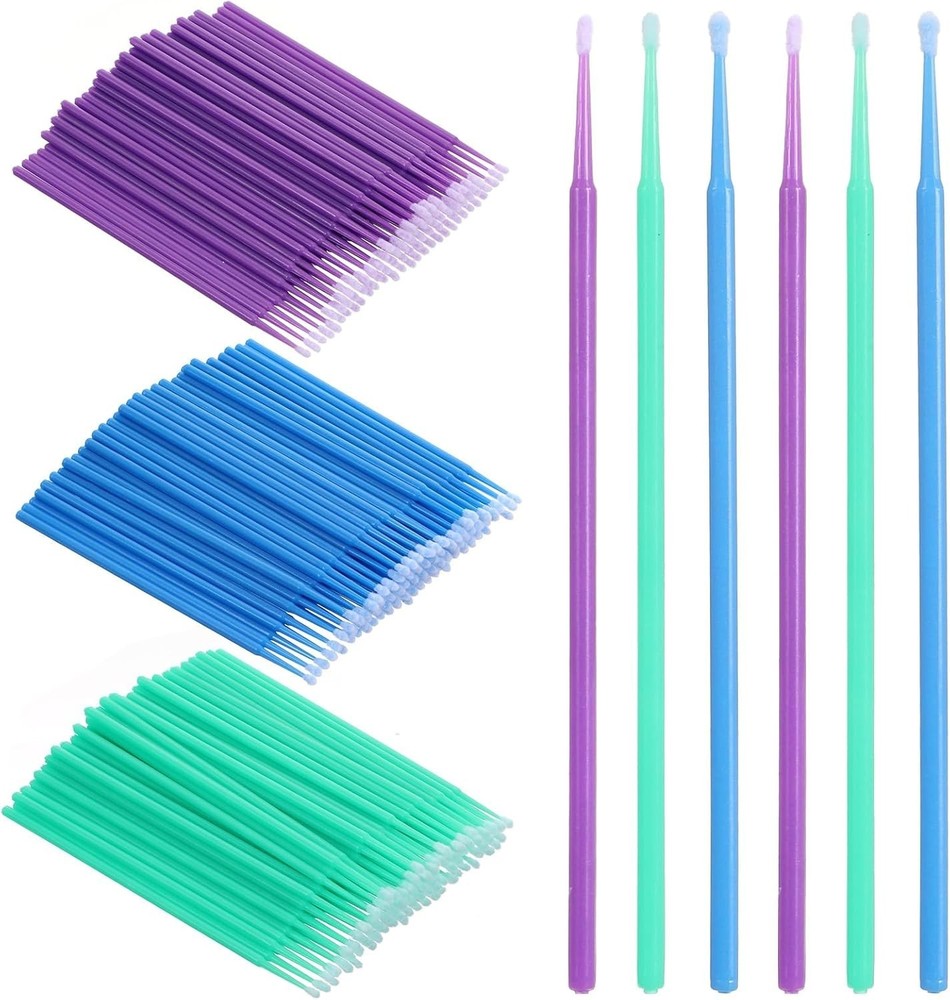 300 Pcs Micro Applicator Brushes, Disposable Paint Brushes (1.5Mm, 2Mm, 2.5Mm)