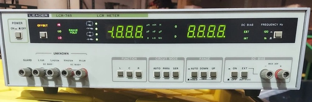 LEADER Model LCR-745. CPU Controlled Digital LCR Meter