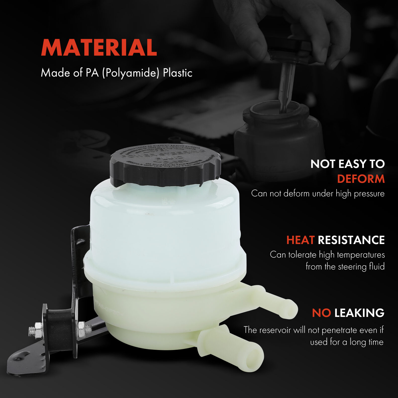 2pcs Power Steering Reservoir & Line Hose for Toyota Tundra 2000-2006 V8 4.7L