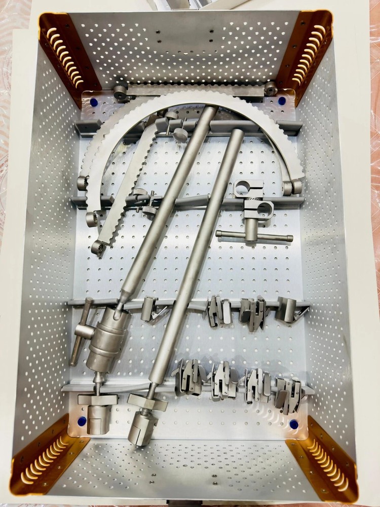 Bookwalter Abdominal Surgical Retractor Set Instruments with Sterilisation Box
