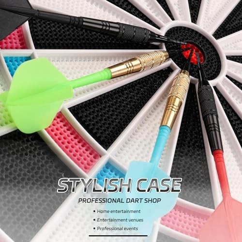 Soft Tip Darts Set - 12 Pcs 18g with 50 Extra Tips for Electronic Dartboard