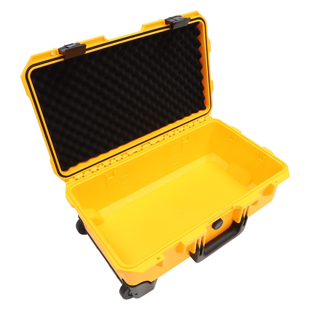 22" Camera Hard Case Protective Roller Waterproof Camera Carrying Case w/Foam