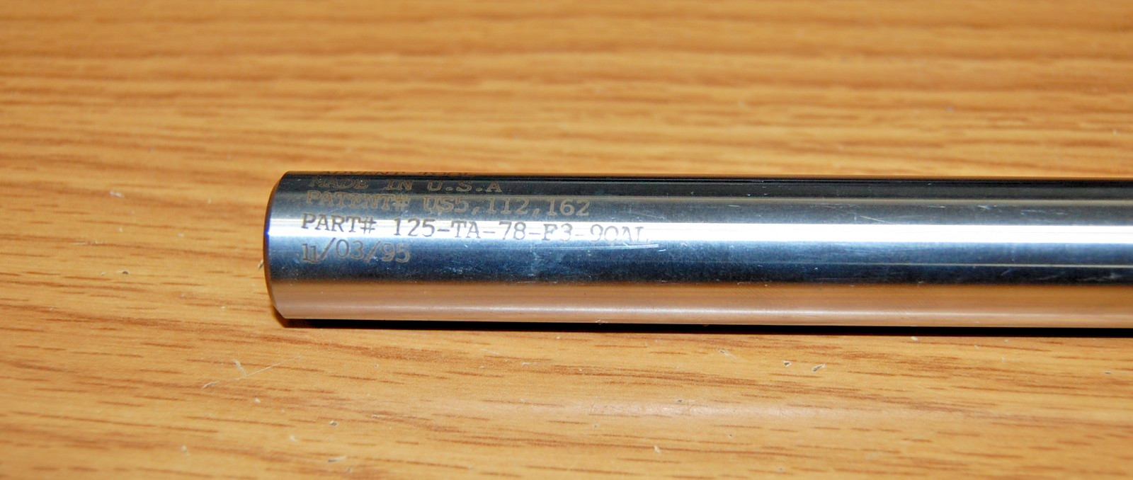 THREAD MILL TOOLHOLDER 7/8" 3 FLUTE COOLANT THRU ADVENT TOOL# 125-TA-78-F3-9