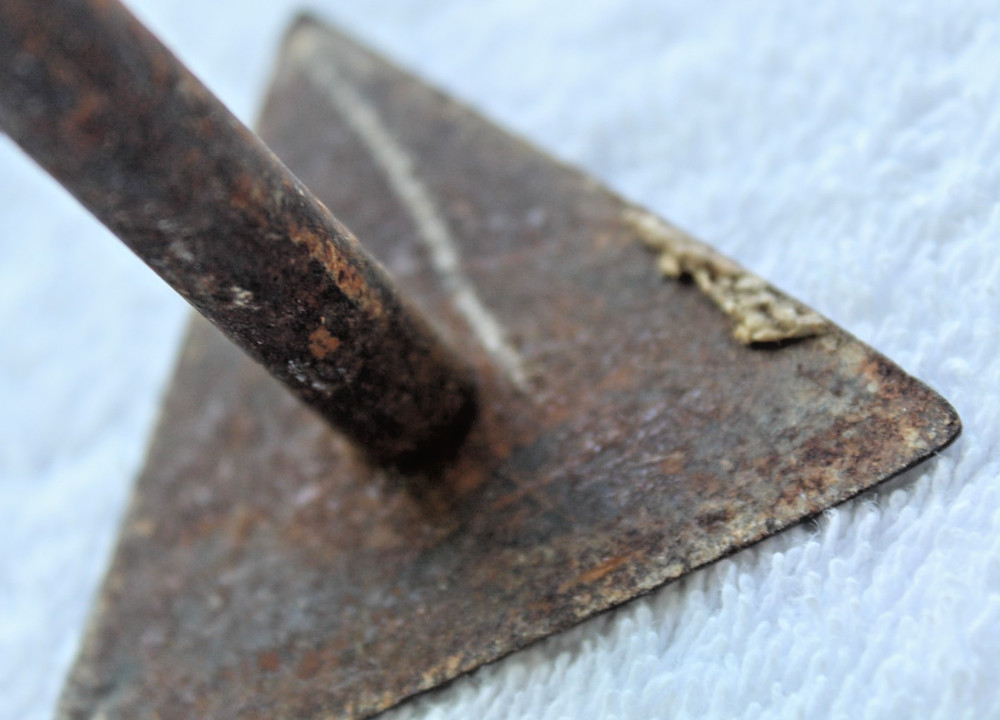 Vintage Wooden Handled Triangle Scraper