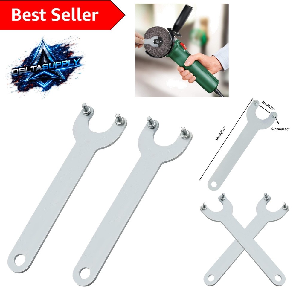 Sturdy Angle Grinder Replacement Wrench - 2pc, Compatible with 125/150 Models