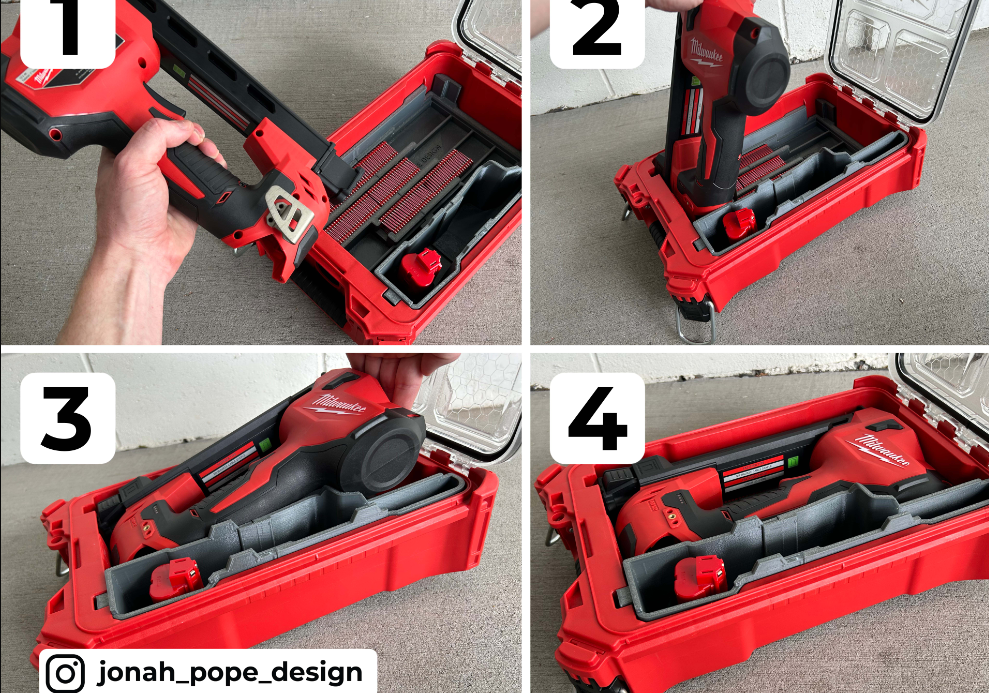 Milwaukee Packout Insert for M12 Cable Stapler (Insert Only)