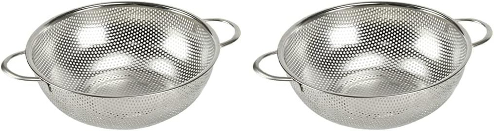 Chef Craft Select Microperforated Colander, 1.5 Quart, Stainless Steel