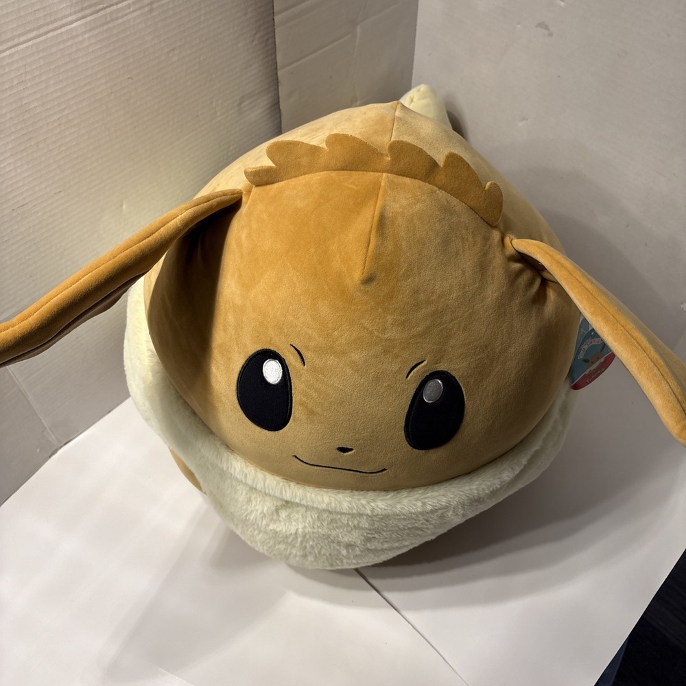 Pokemon Eevee Jumbo Plush - Squishmallows 20” NWT