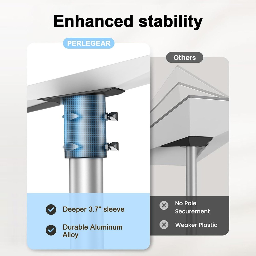 Starlink Gen 3 Pipe Adapter, 3 Mount, Pole Black