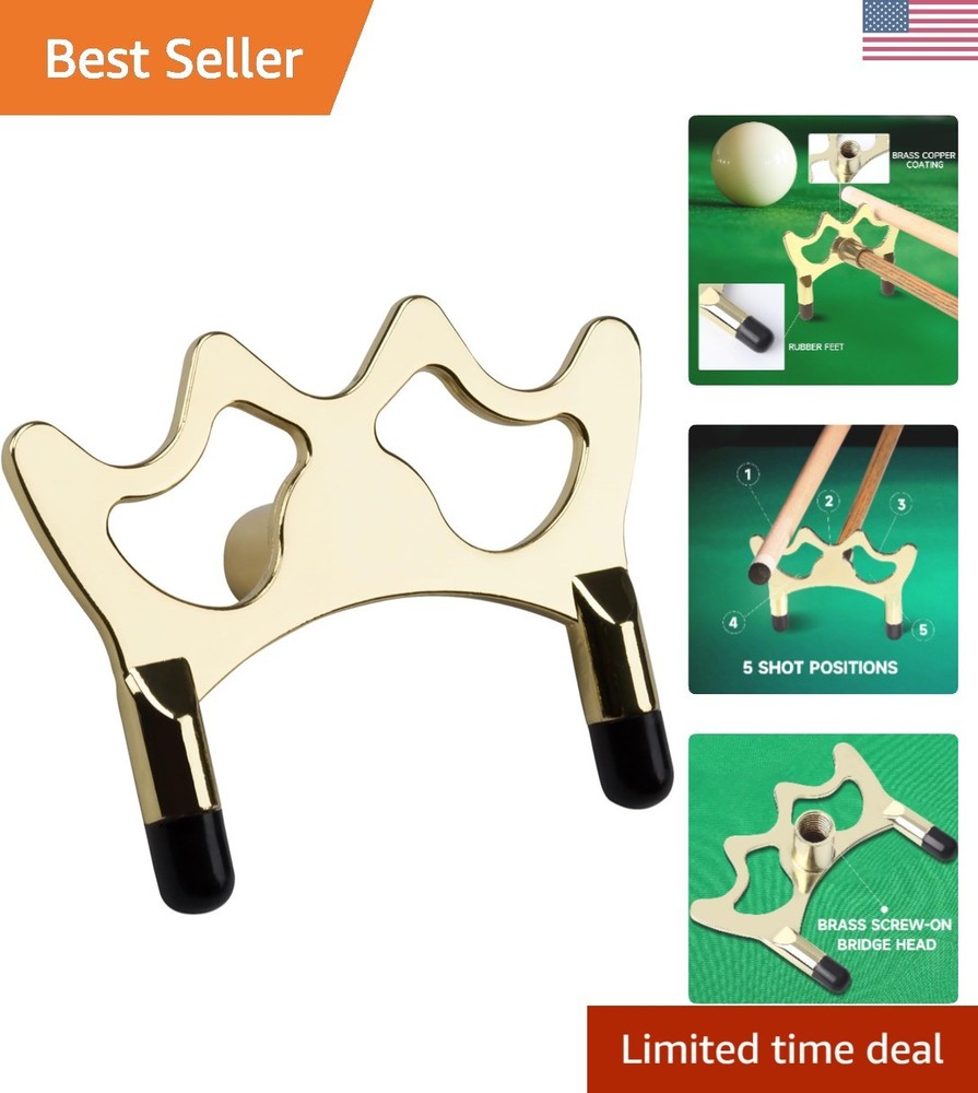 Five-Position Adjustable Billiards Bridge Head for Enhanced Shooting Accuracy