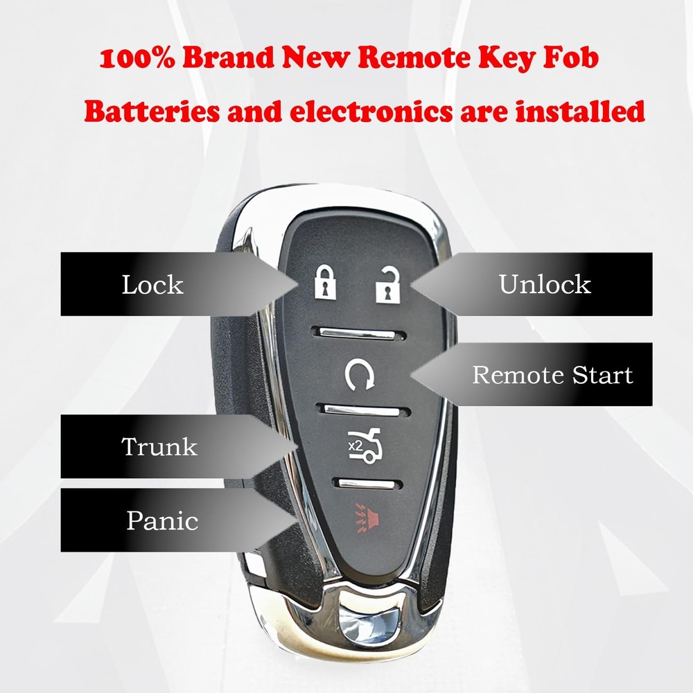 Smart Proximity Key replacement Keyless Entry Remote Fob Silver New