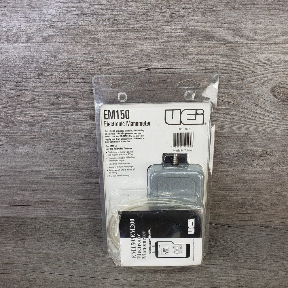 UEi EM150 Scale Electronic Manometer Pressure Meter New Quick Shipping