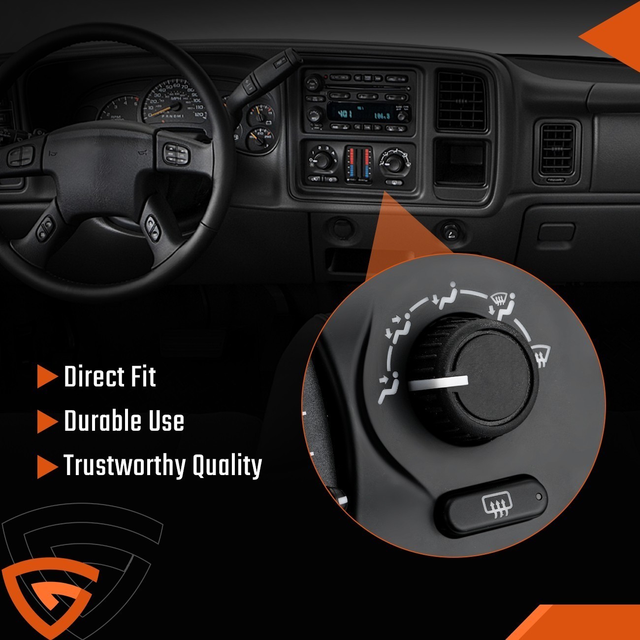 599-210XD AC Heater Climate Control Module For Chevrolet Silverado 2500 10370033