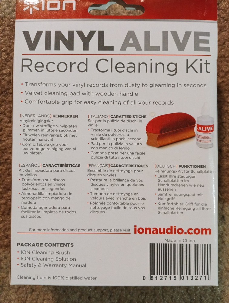 Ion Vinyl Alive Record Cleaning Kit