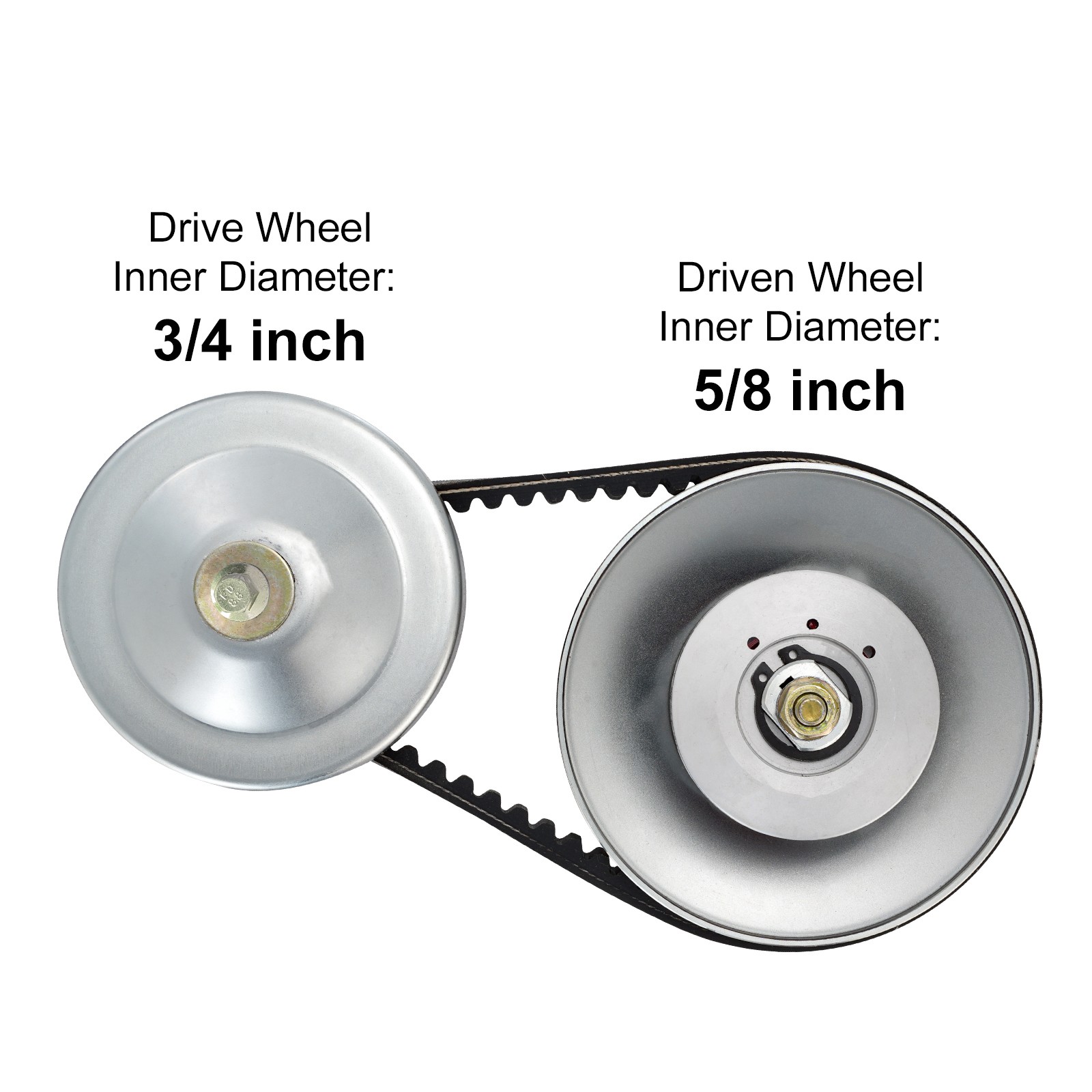 30 Series Go Kart Torque Converter 5/8" & 3/4" Driven Clutch+725 Rubber Belt