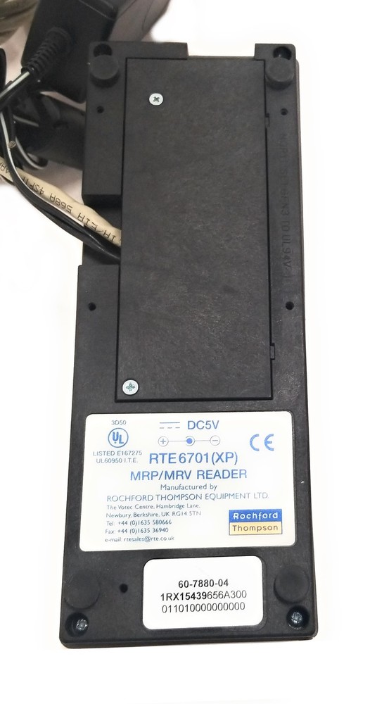 3M Rochford Thompson RTE6701 Passport Document Scanner Reader w/ Power Adapter
