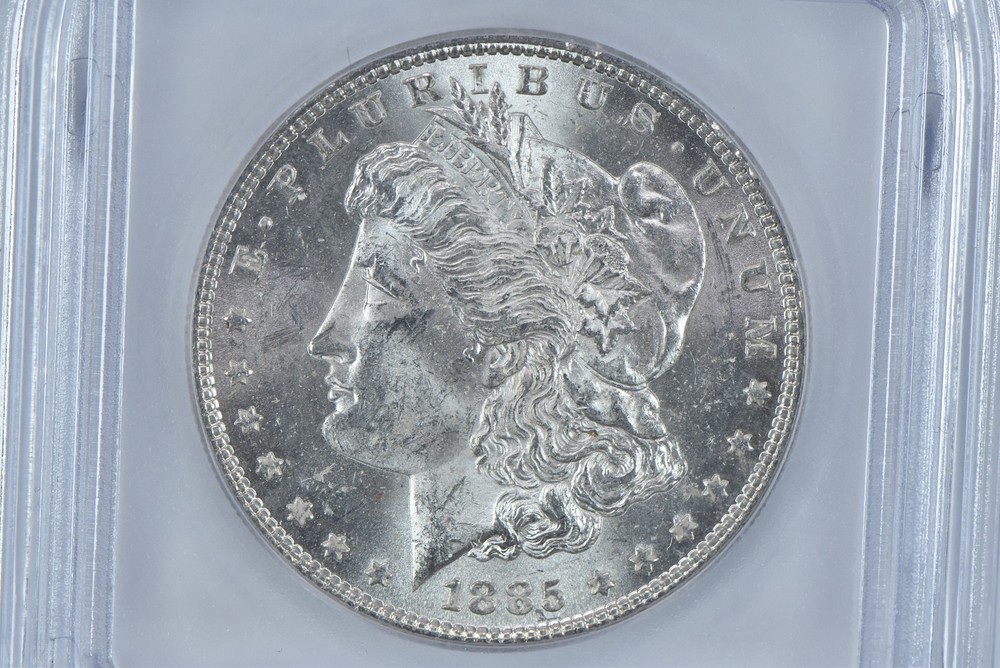 1885 Morgan Silver Dollar MS63 ICG