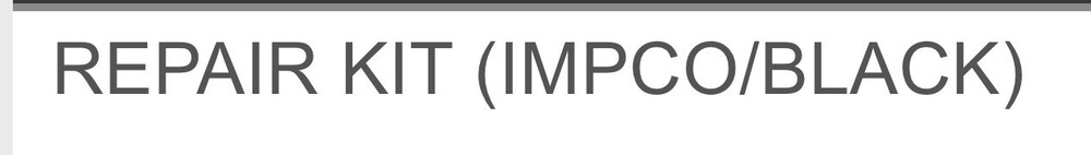IMPCO Model J Regulator Repair Kit - BLACK