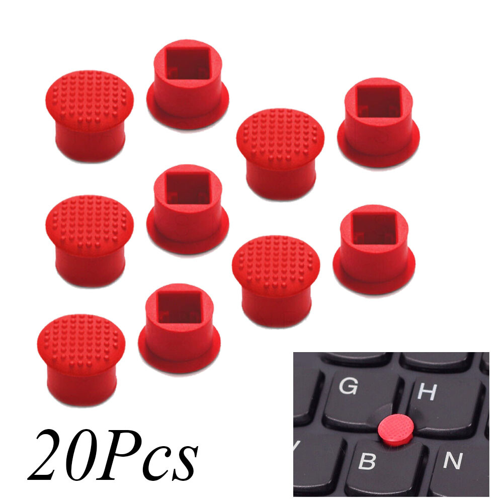20pcs Rubber Mouse Pointer Trackpoint Red Cap For IBM Thinkpad Laptop Nipple US