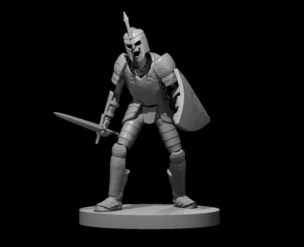 Skeleton Knight Monster Manual 28mm Scale DND D&D Tabletop Mini
