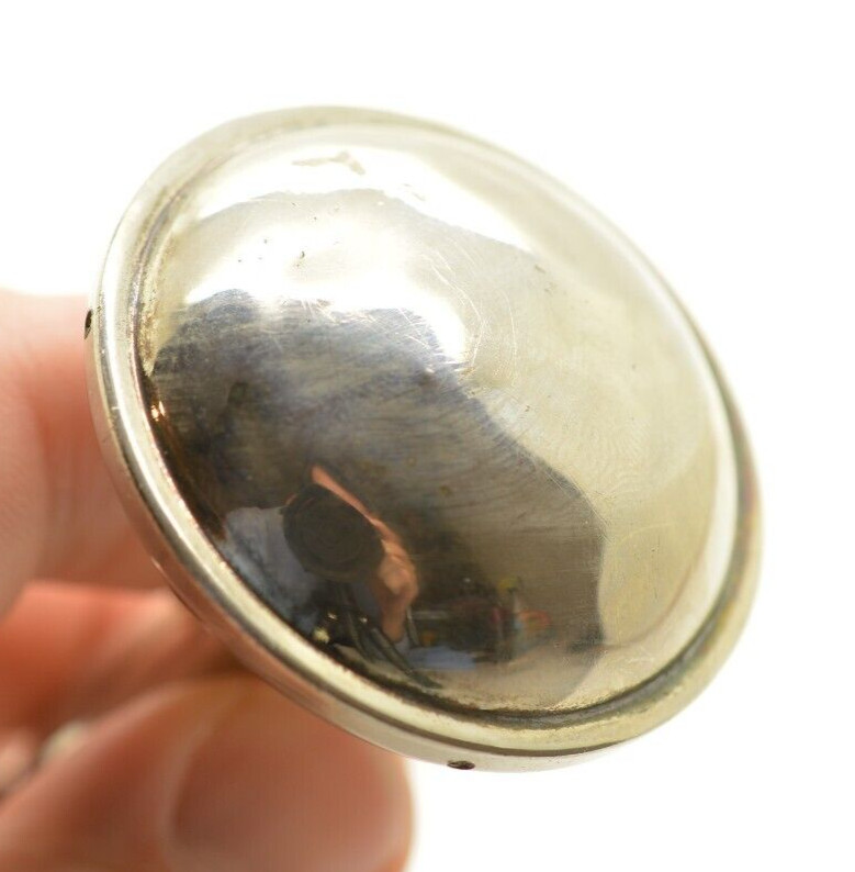 Vintage Silver Plated Barbell Baby Rattle Approximately 3.5” Length No Monogram