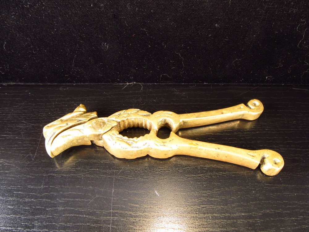 Vintage Brass Eagle Head Nutcracker