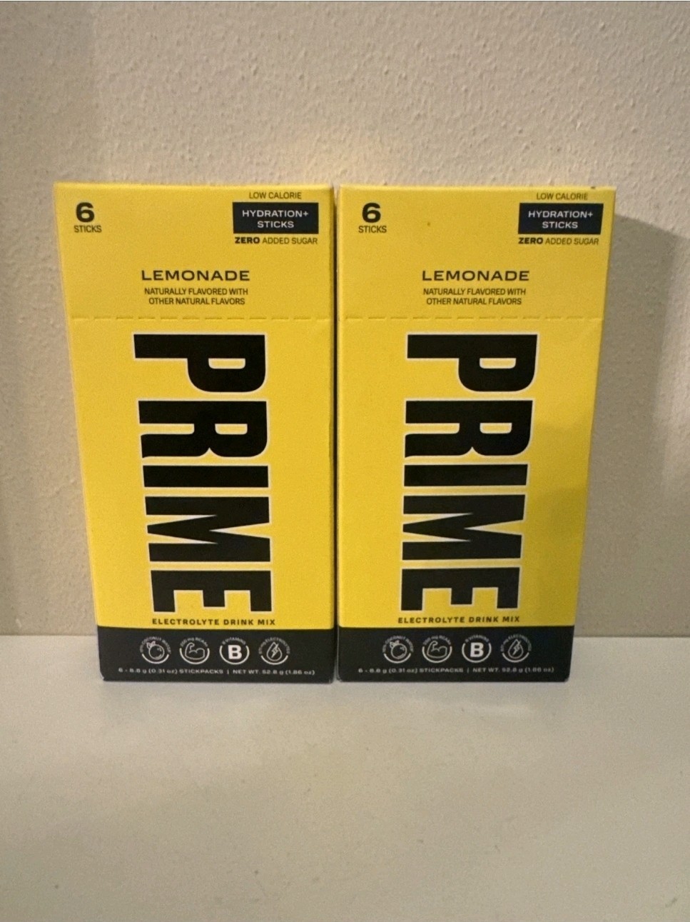 36 Boxes Prime Hydration Lemonade Drink Mix -6 Packets Per Box BB 01/26