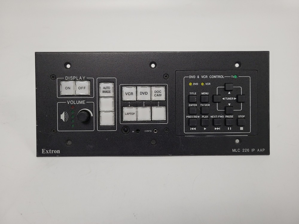 Extron MLC 226 IP MediaLink Controller Panel with DVD & VCR Controls