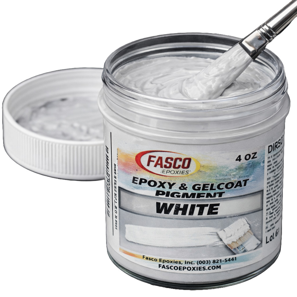 White Pigment for Gelcoat and Epoxy (4 oz)