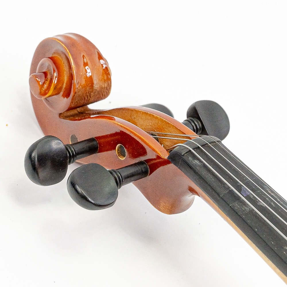 Mendini by Cecilio MV400 Solid Wood Violin – Beginner/Student Model with Case